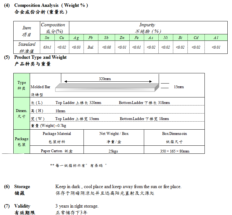 電解錫條